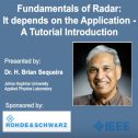 Fundamentals of Radar: It depends on the Application - A Tutorial Introduction