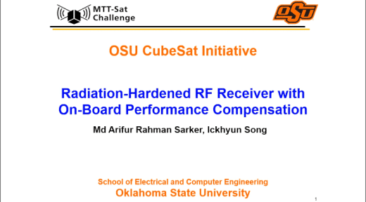 Radiation-Hardened RF Receiver with On-Board Performance Comparison (School of Electrical and Computer Engineering, Oklahoma State University)